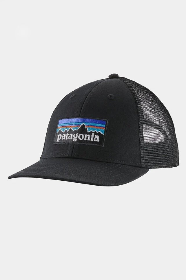 PATAGONIA-P-6 Logo LoPro Trucker Hat-Black-BACKYARD