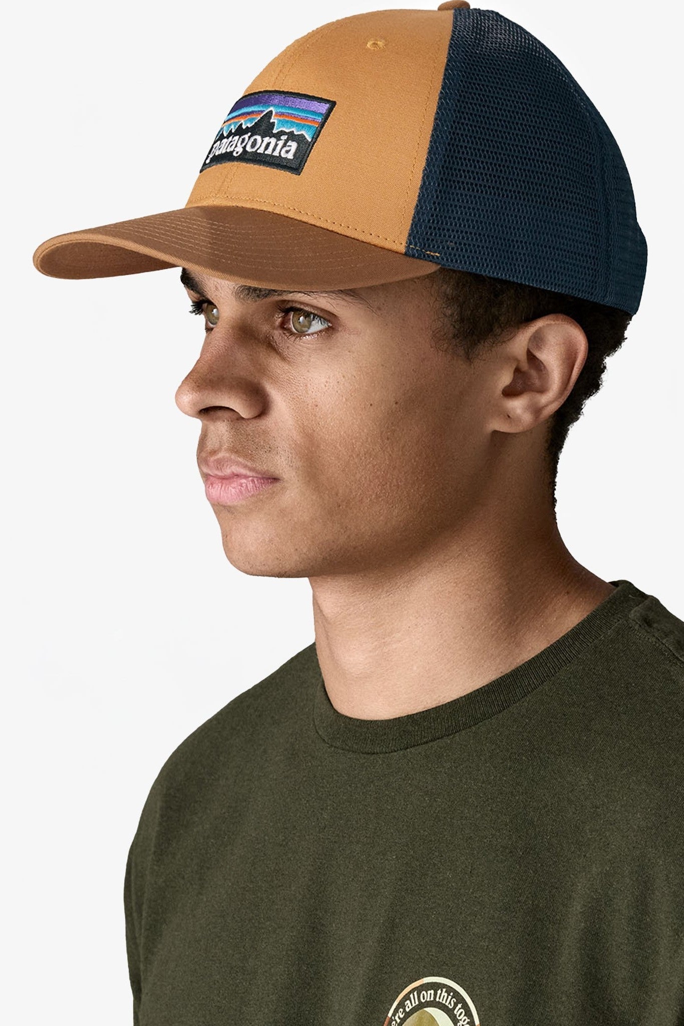 PATAGONIA - P - 6 Logo LoPro Trucker Hat - Talon Gold - BACKYARD