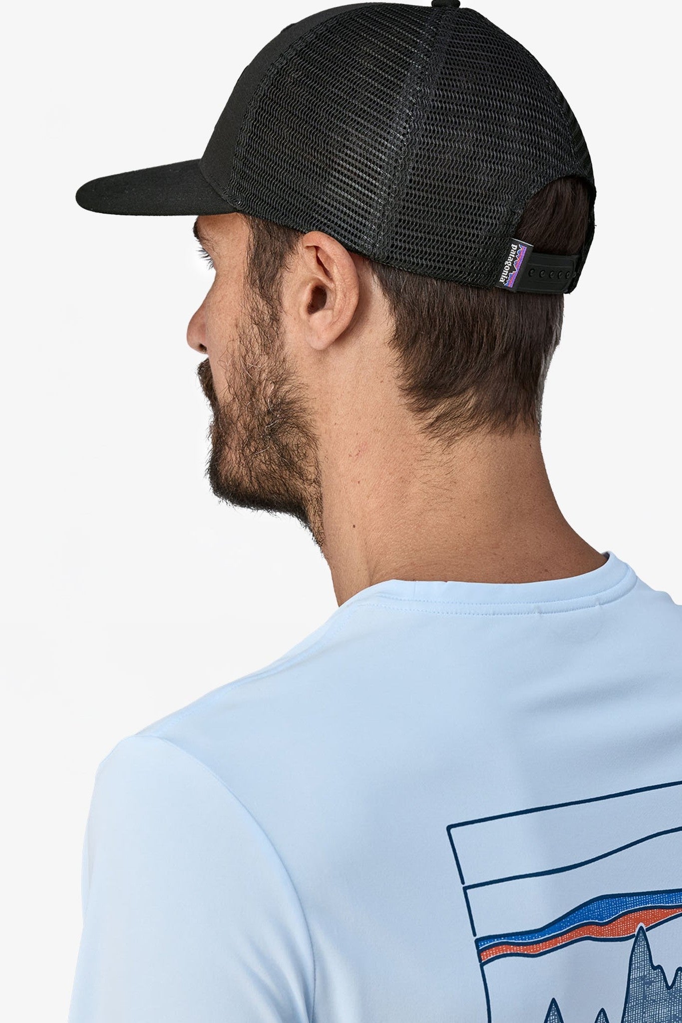 PATAGONIA - P - 6 Logo Trucker Hat - Black - BACKYARD