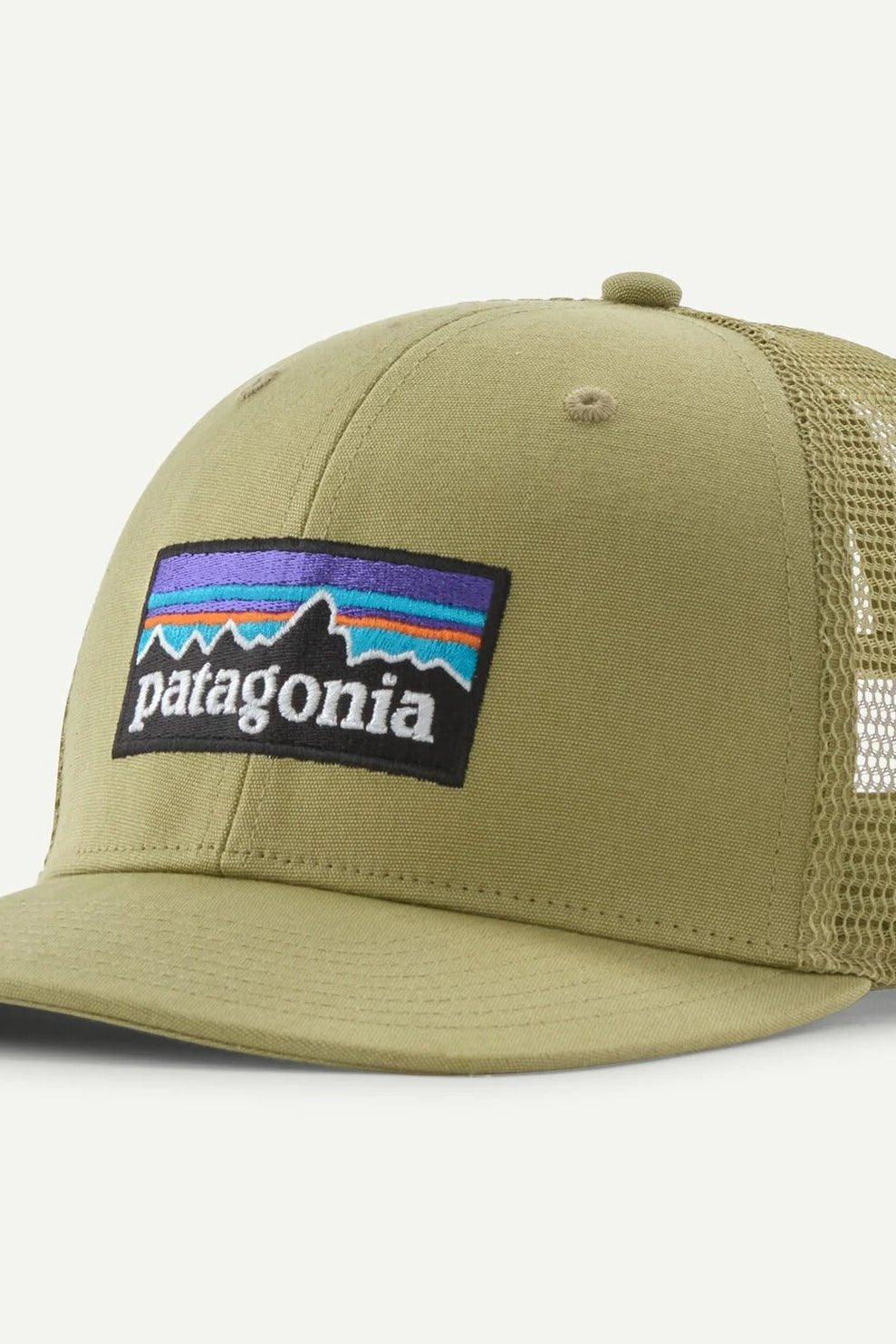 PATAGONIA - P - 6 Logo Trucker Hat - Gumtree Green - BACKYARD