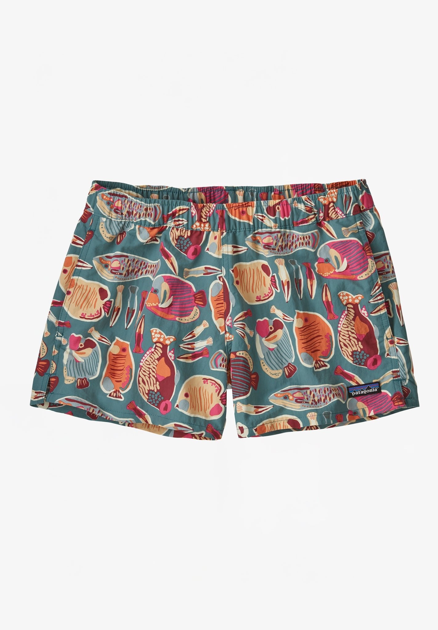 PATAGONIA - Women's Barely Baggies Shorts - Wrasse: Wetland Blue - BACKYARD