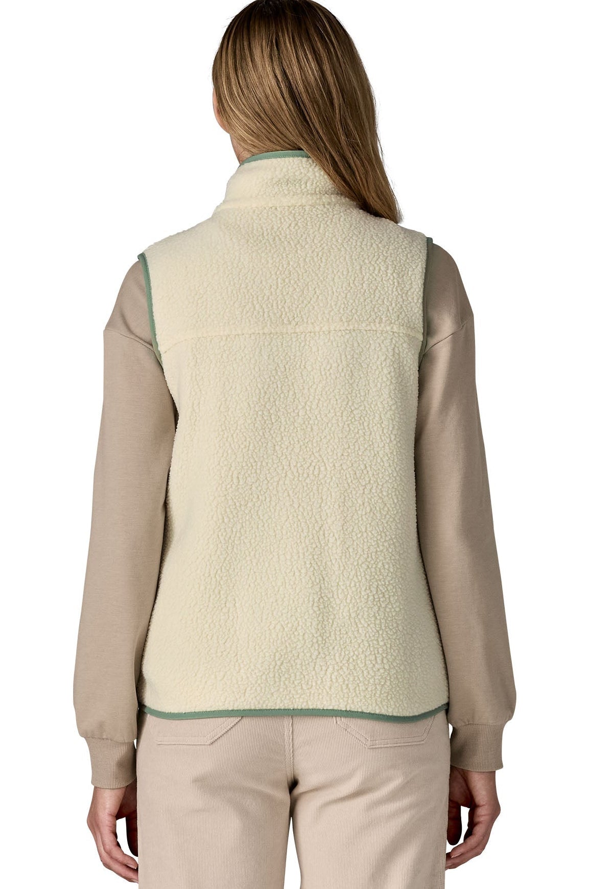 PATAGONIA - Women's Retro Pile Vest - Natural Ellwood Green - BACKYARD