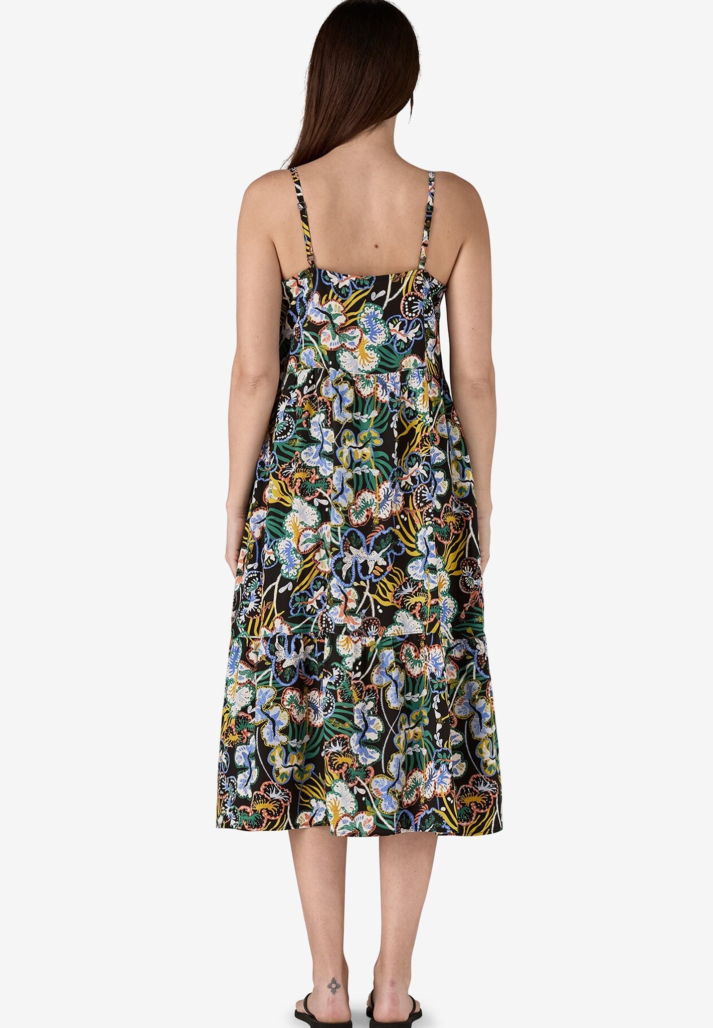 PATAGONIA - Women's Tidal Threads Dress - Bees and Flowers: Still Blue - BACKYARD