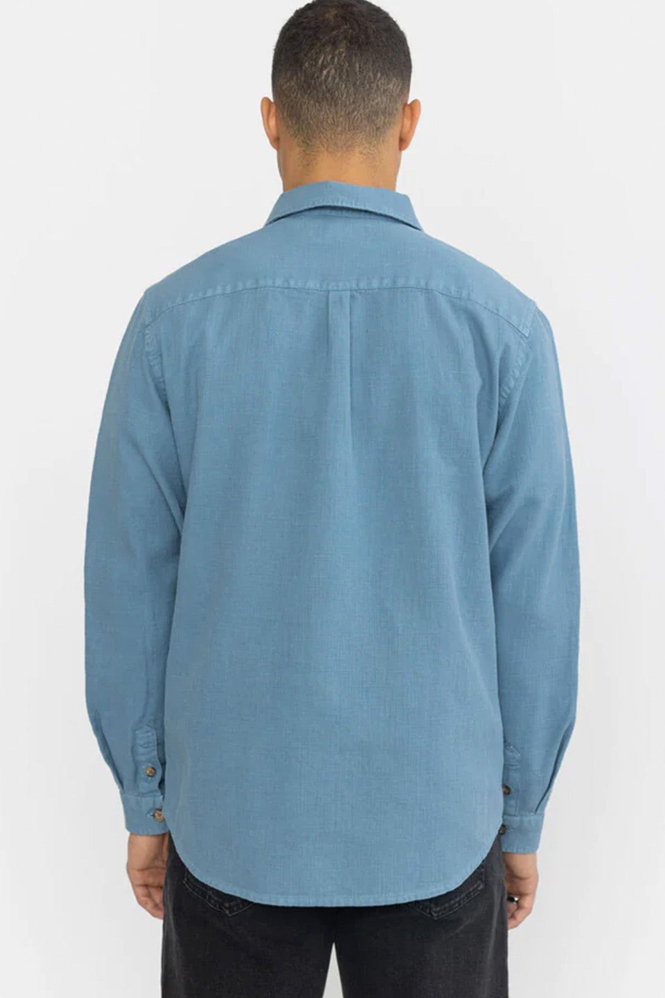 REVOLUTION - 3997 Casual Overshirt - Blue - BACKYARD