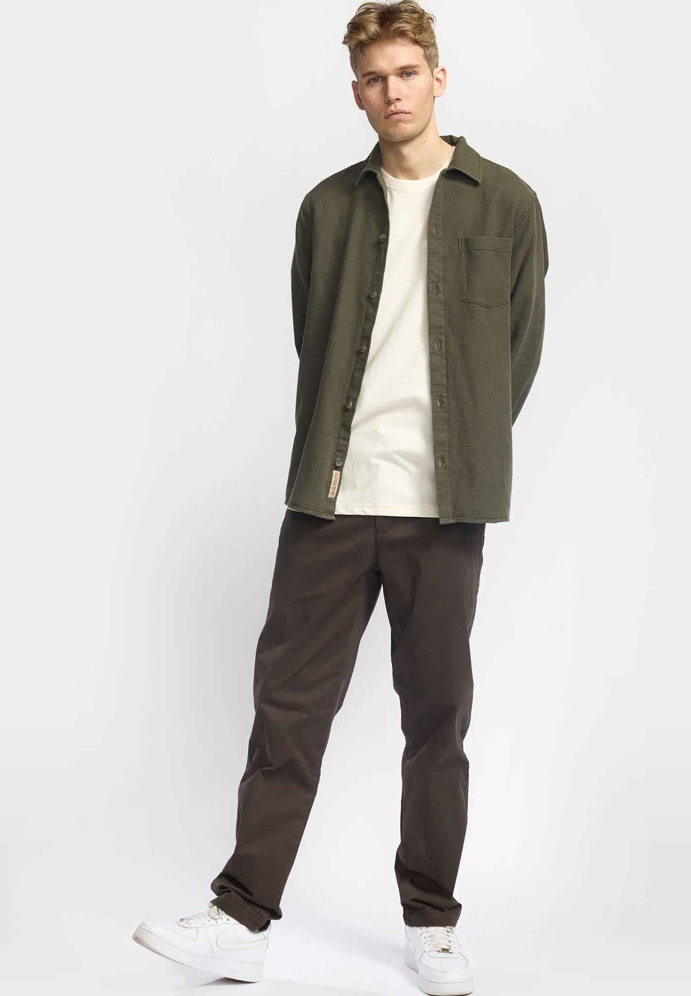 REVOLUTION - 3997 Casual Overshirt - Army - BACKYARD