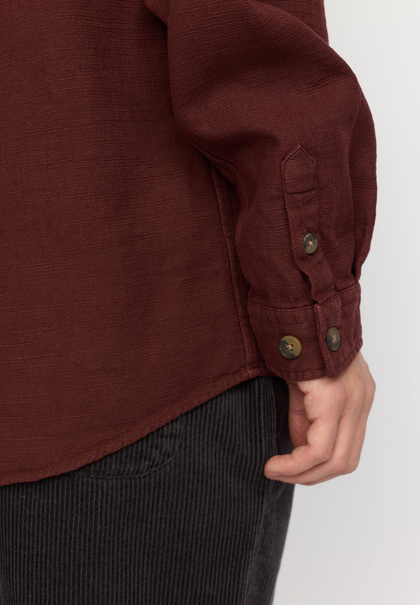 REVOLUTION - 3997 Casual Overshirt - Burgundy - BACKYARD