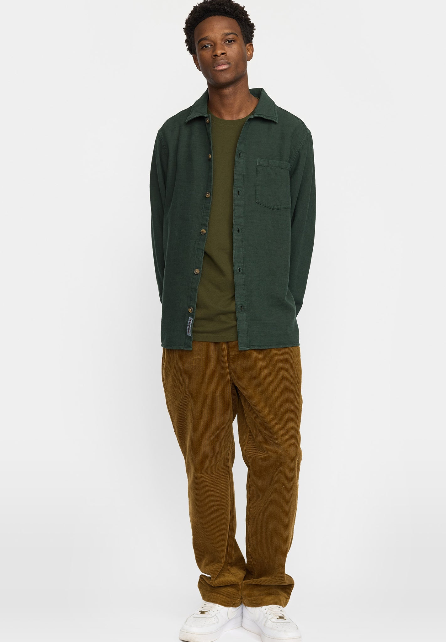 REVOLUTION - 3997 Casual Overshirt - Darkgreen - BACKYARD