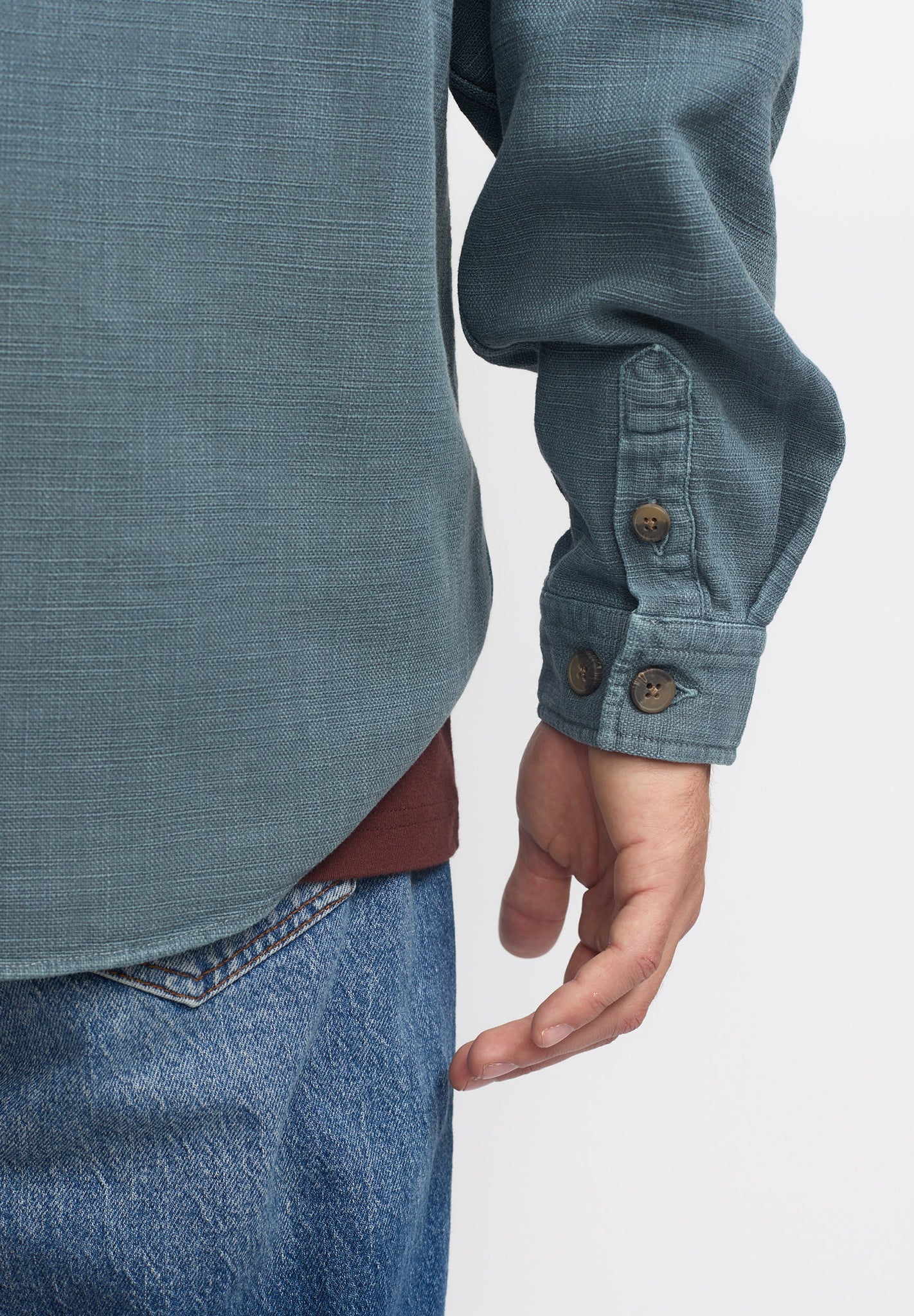 REVOLUTION - 3997 Casual Overshirt - Dustblue - BACKYARD