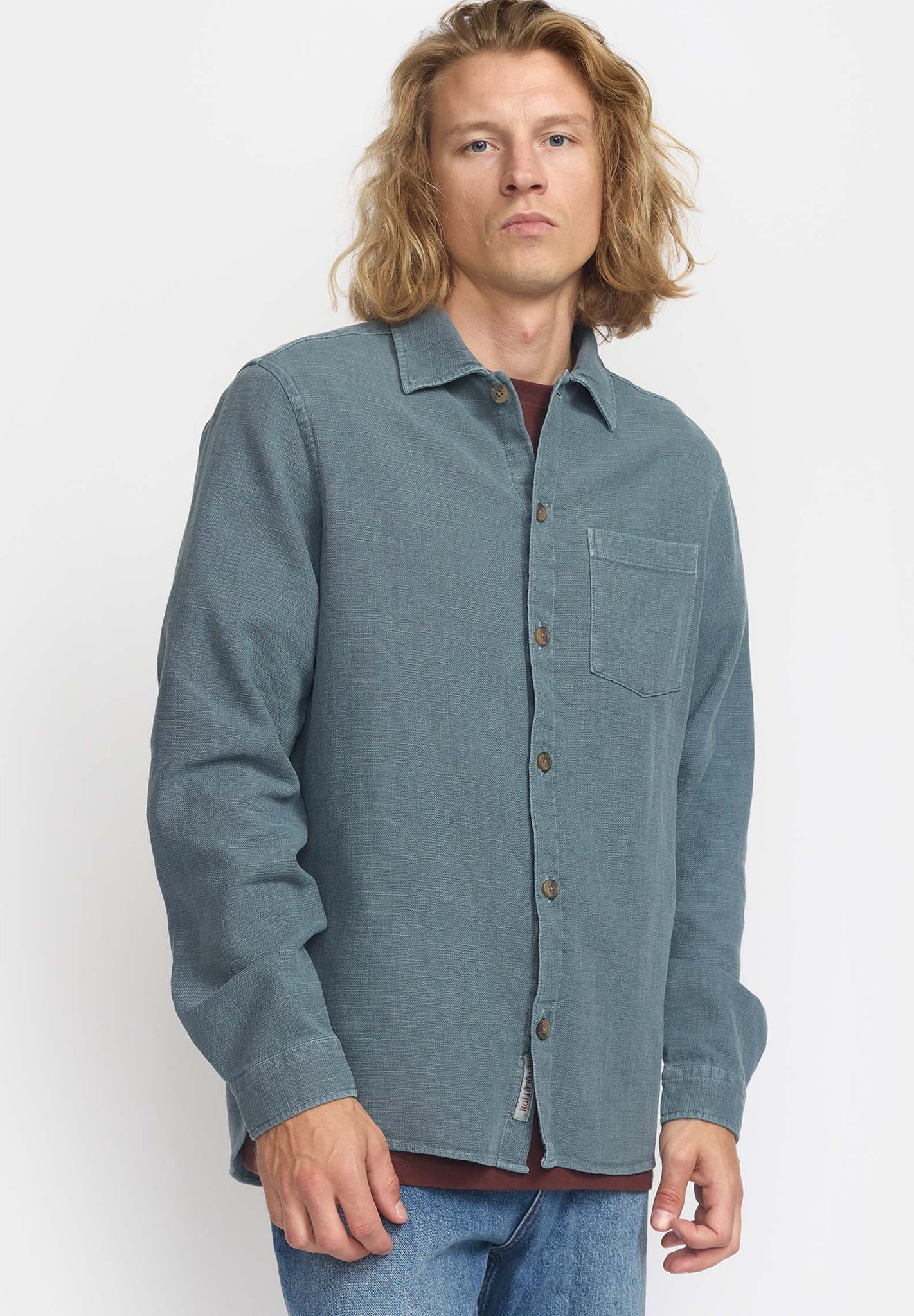 REVOLUTION - 3997 Casual Overshirt - Dustblue - BACKYARD