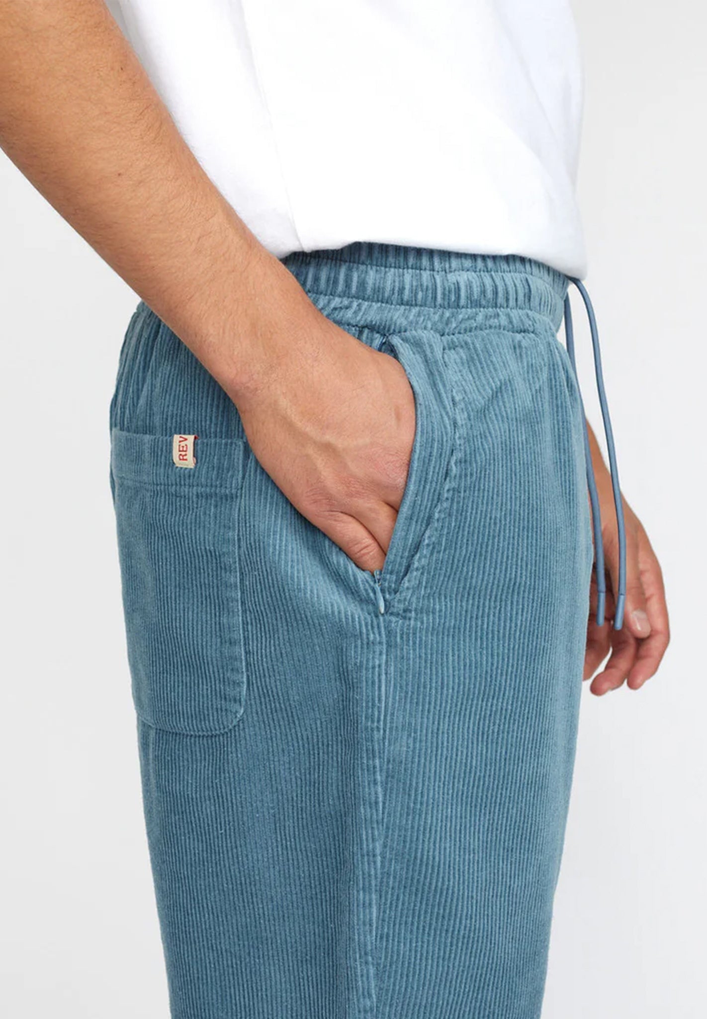 REVOLUTION - 4053 Long Casual Shorts - Dustblue - BACKYARD