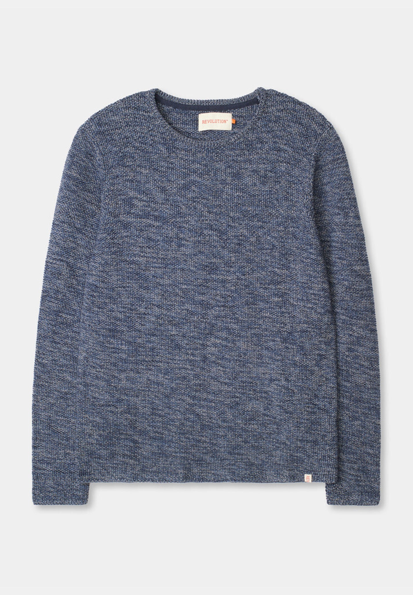 REVOLUTION - 6009 Knit Sweater - Dustblue - BACKYARD