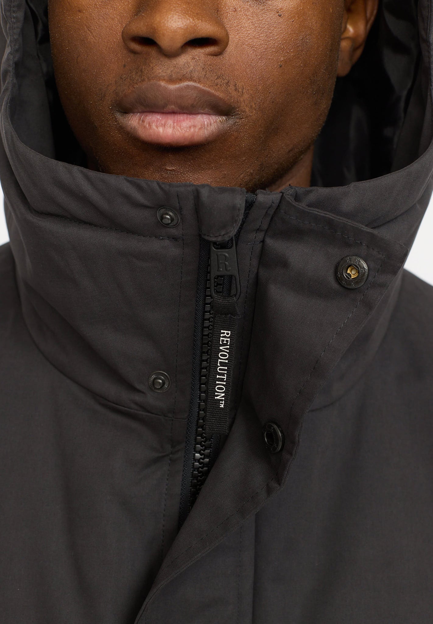 REVOLUTION - 7851 Padded City Jacket - Black - BACKYARD
