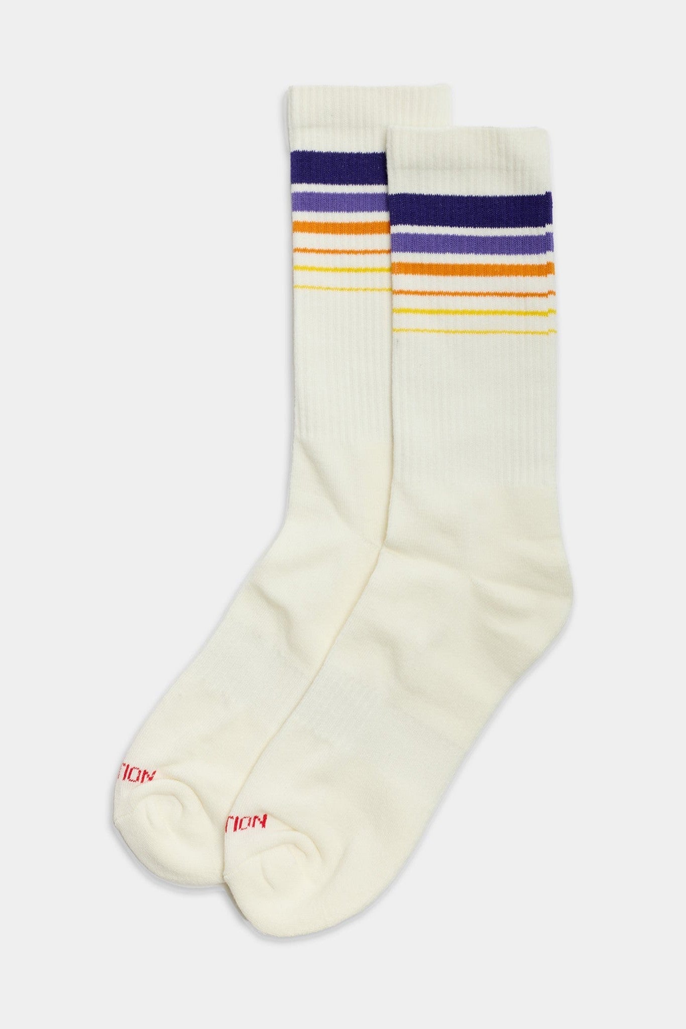 REVOLUTION - 8919 Jaquard Crew Socks - Offwhite - BACKYARD