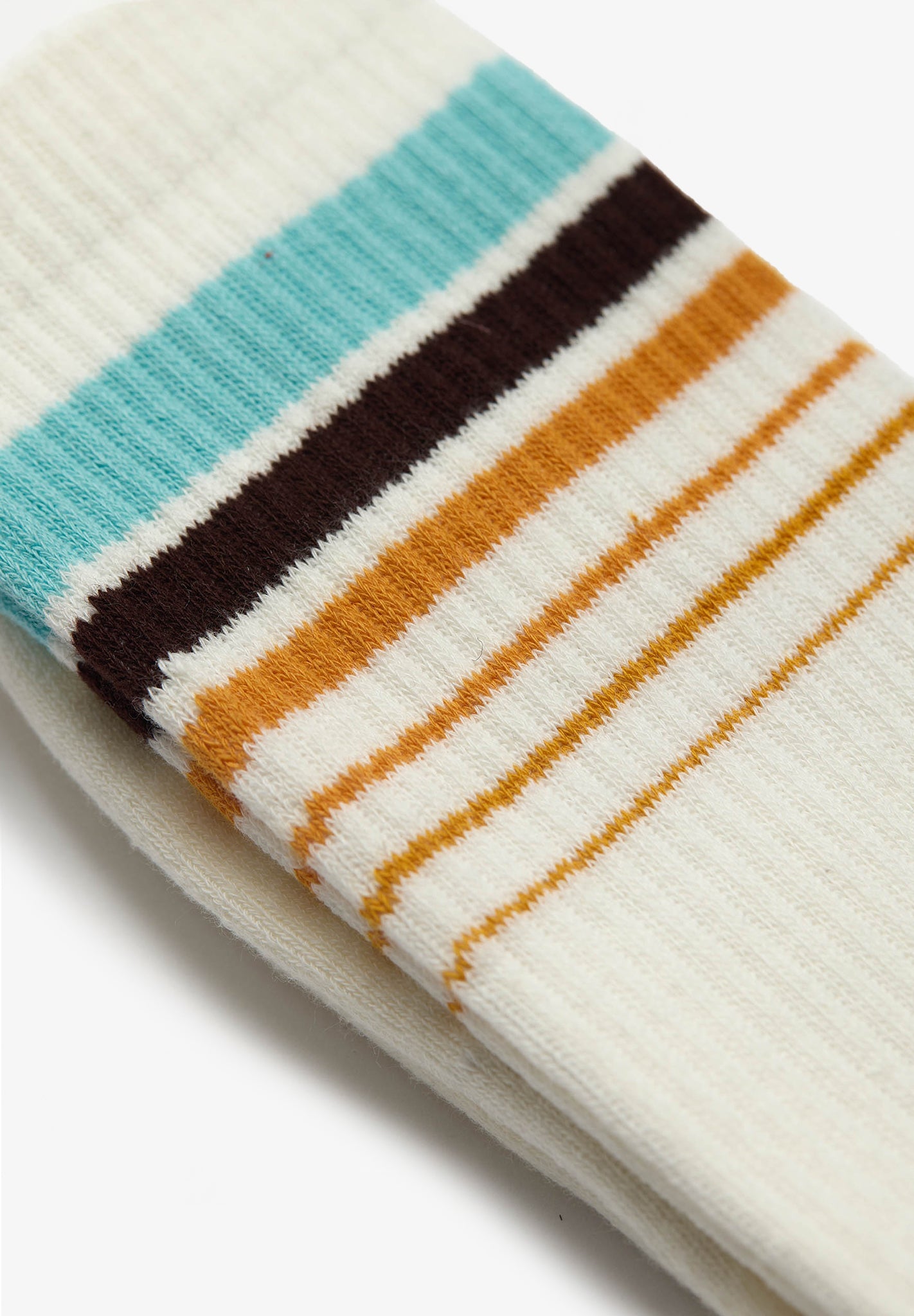 REVOLUTION - 8920 Jacquard Crew Socks - Offwhite - BACKYARD