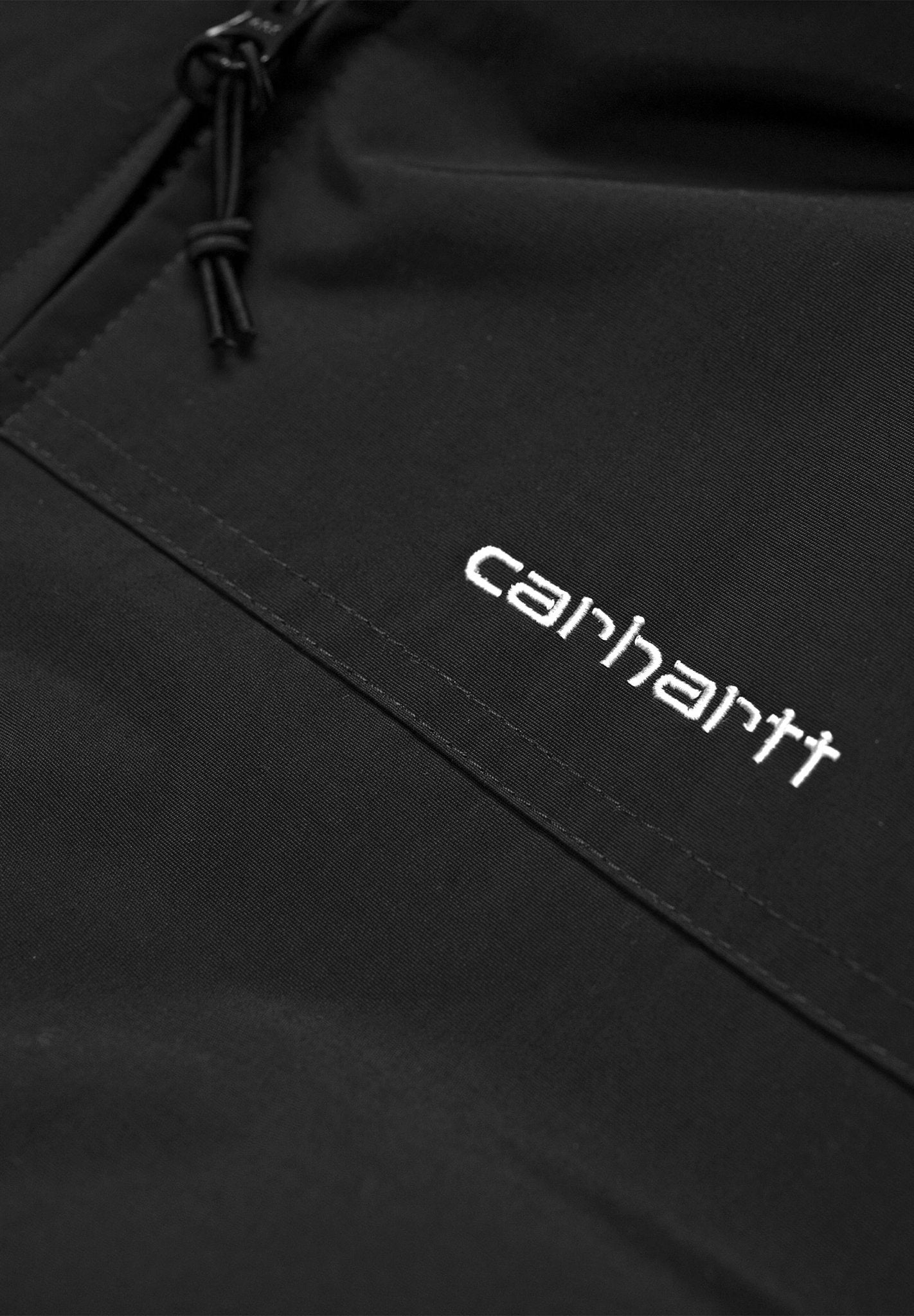 CARHARTT WIP - Hooded Sail Jacket Lined - Black White - BACKYARD
