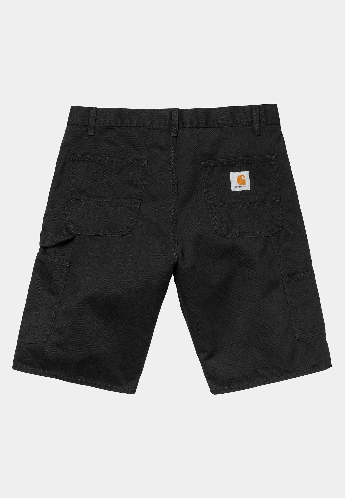CARHARTT WIP - Ruck Single Knee Short - Black Stone Washed - BACKYARD