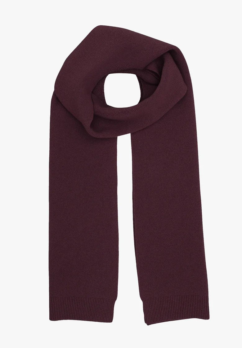 COLORFUL STANDARD - Merino Wool Scarf - Oxblood Red - BACKYARD