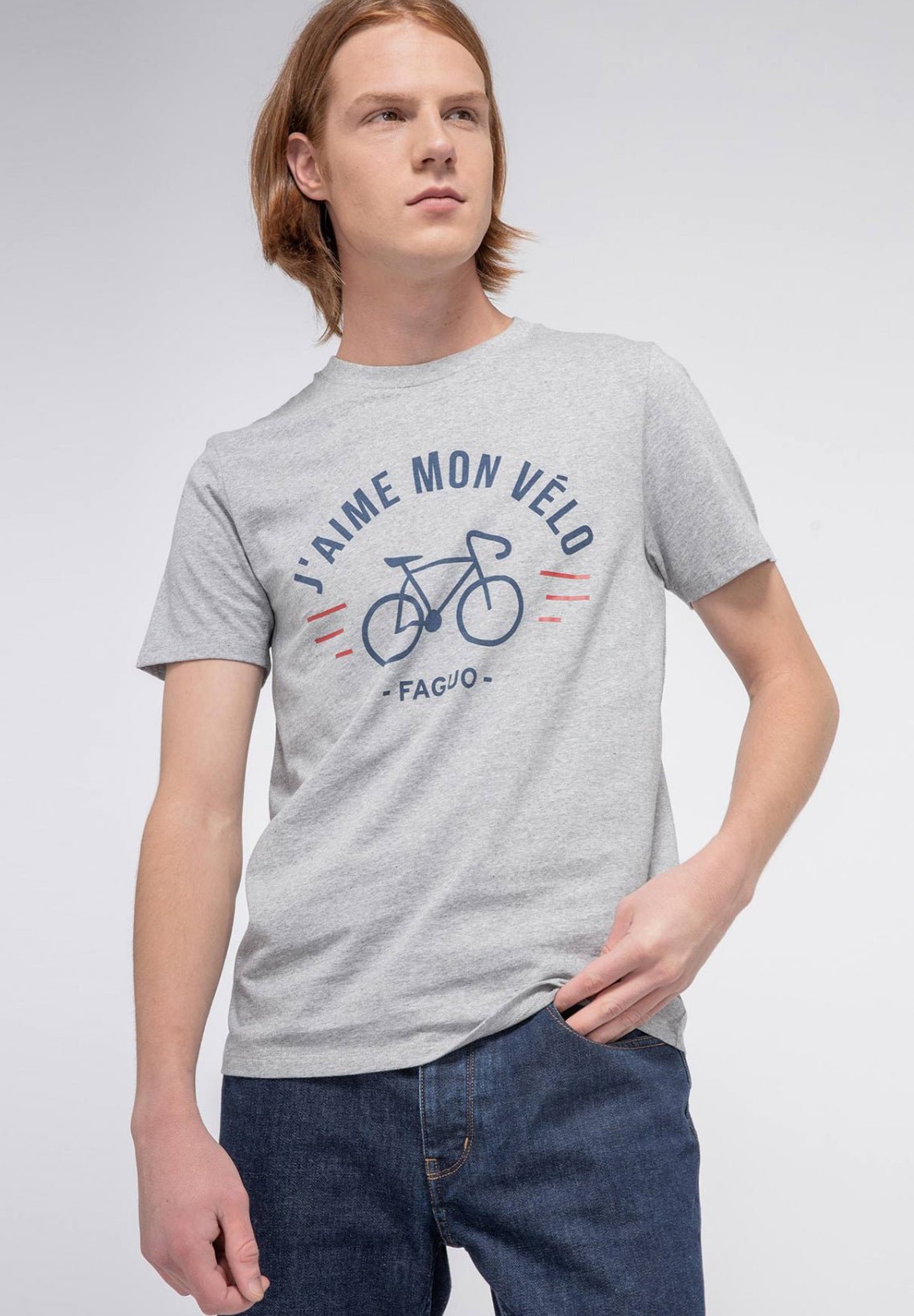FAGUO - Arcy T-Shirt Cotton - Grey - BACKYARD