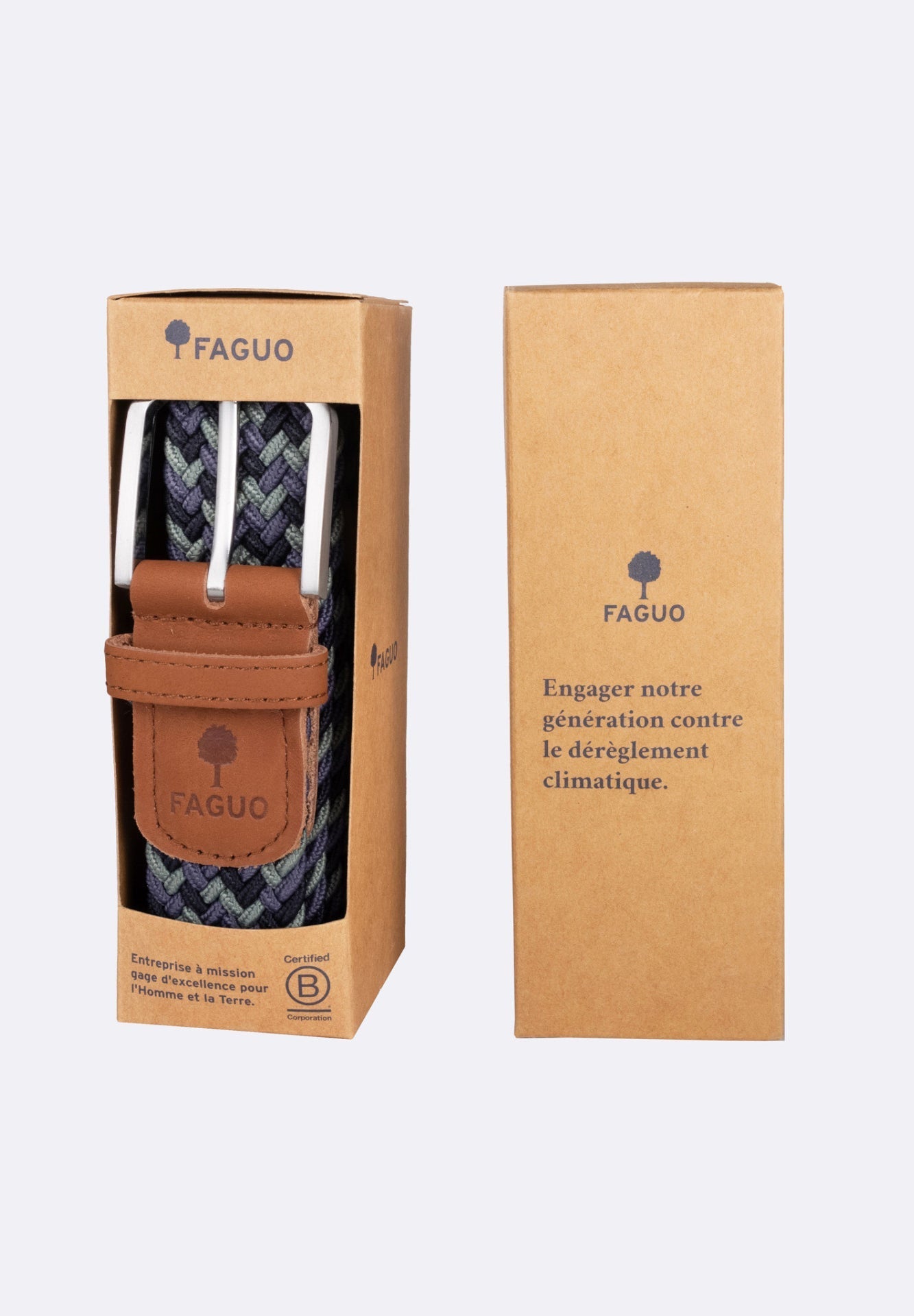 FAGUO - Belt Syn Woven - Navy 72 - BACKYARD