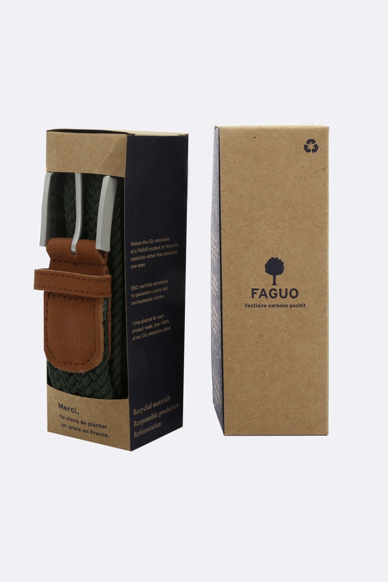 FAGUO - Belt Syn Woven - Khaki - BACKYARD