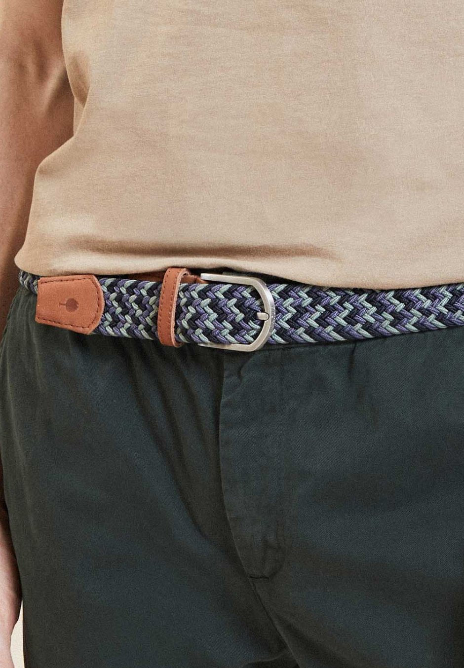 FAGUO - Belt Syn Woven - Navy 72 - BACKYARD