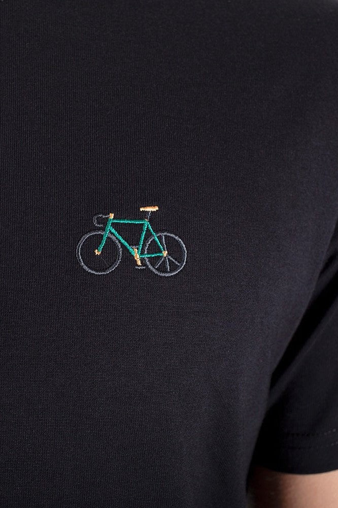 IRIEDAILY - Peaceride Emb Tee - Black - BACKYARD