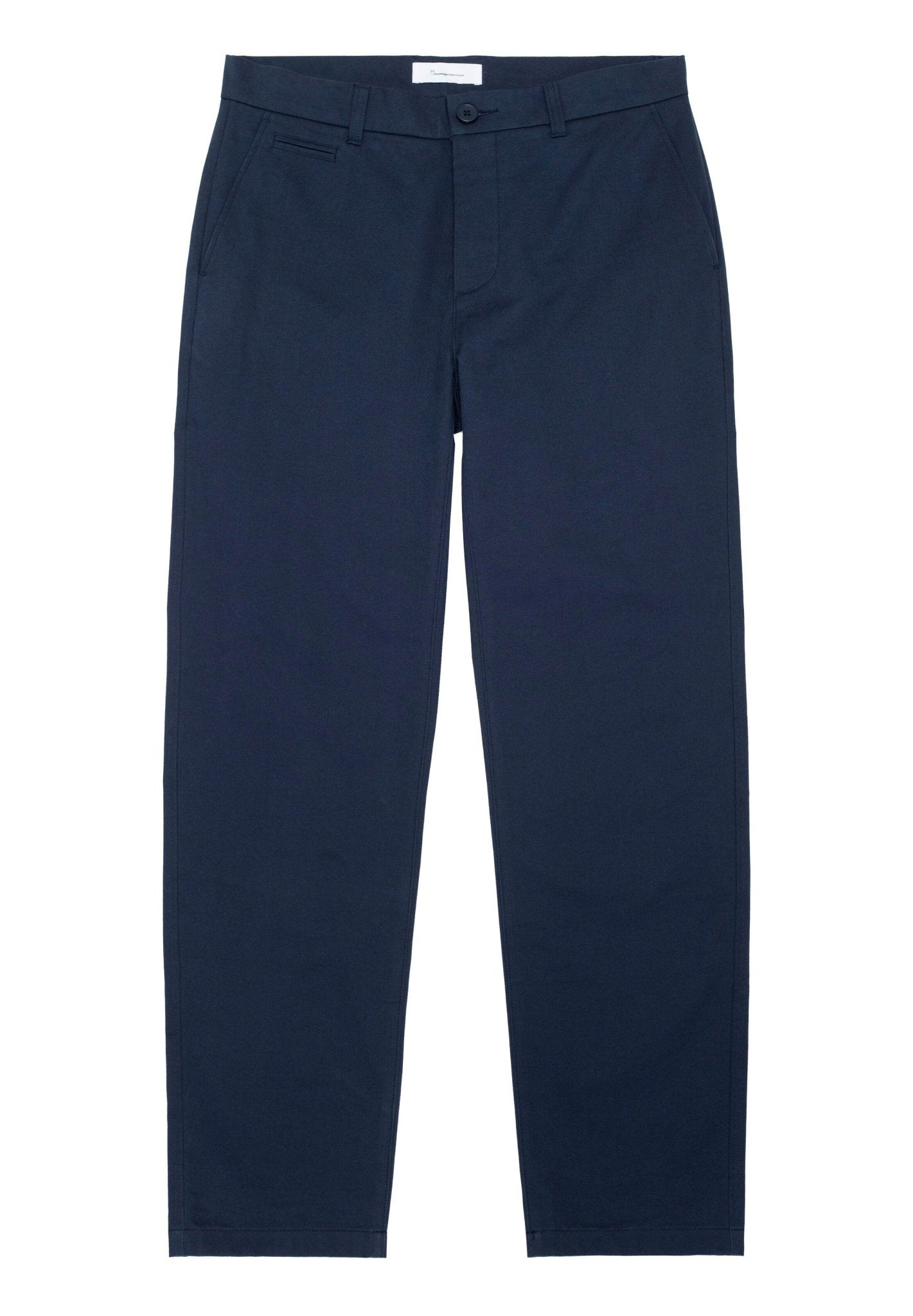 KNOWLEDGE COTTON - Chuck Regular Chino Twill Pants - Total Eclipse - BACKYARD