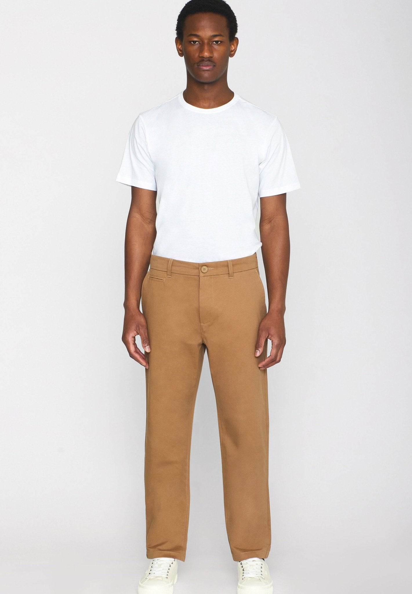 KNOWLEDGE COTTON - Chuck Regular Chino Twill Pants - Tuffet - BACKYARD