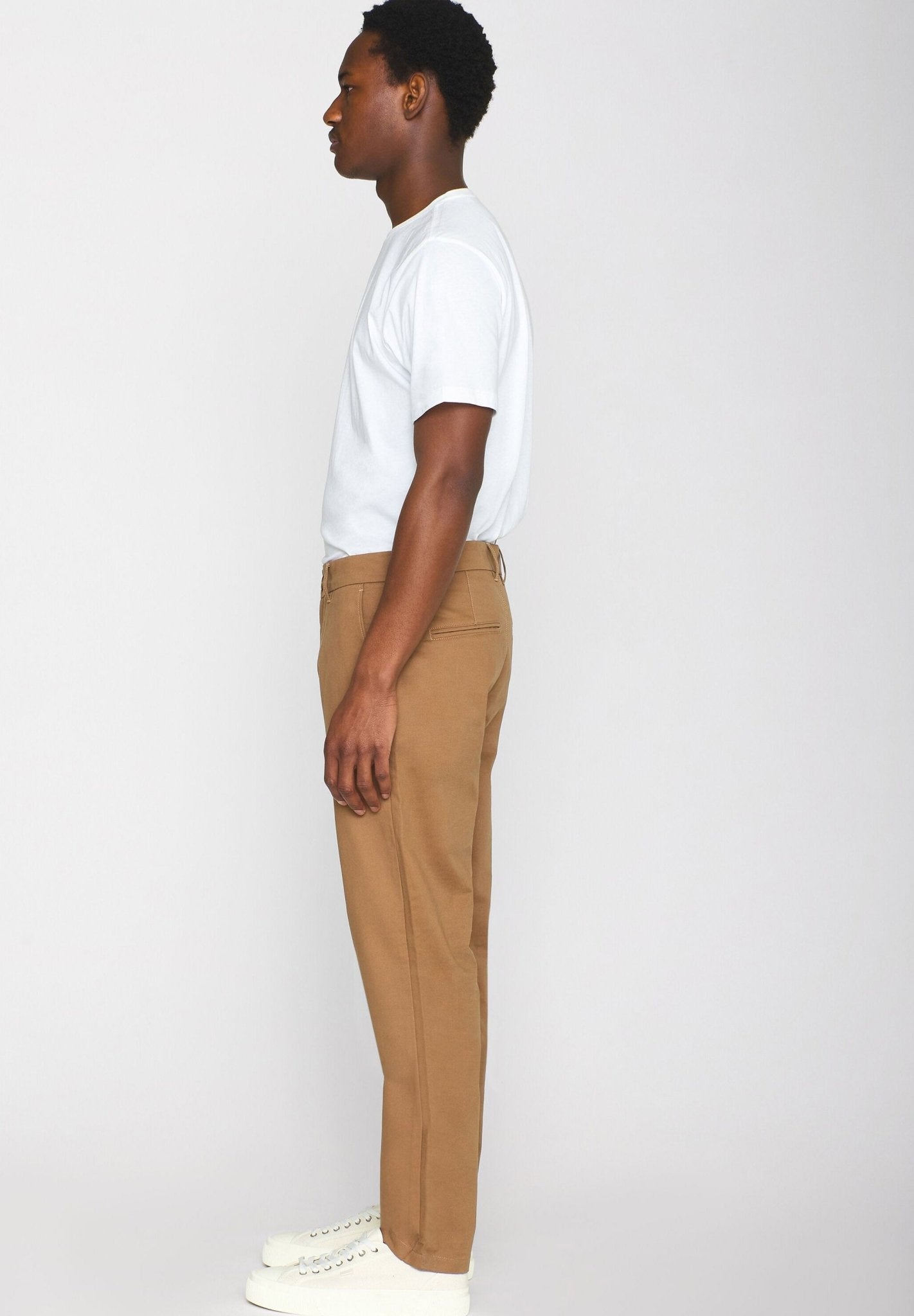 KNOWLEDGE COTTON - Chuck Regular Chino Twill Pants - Tuffet - BACKYARD