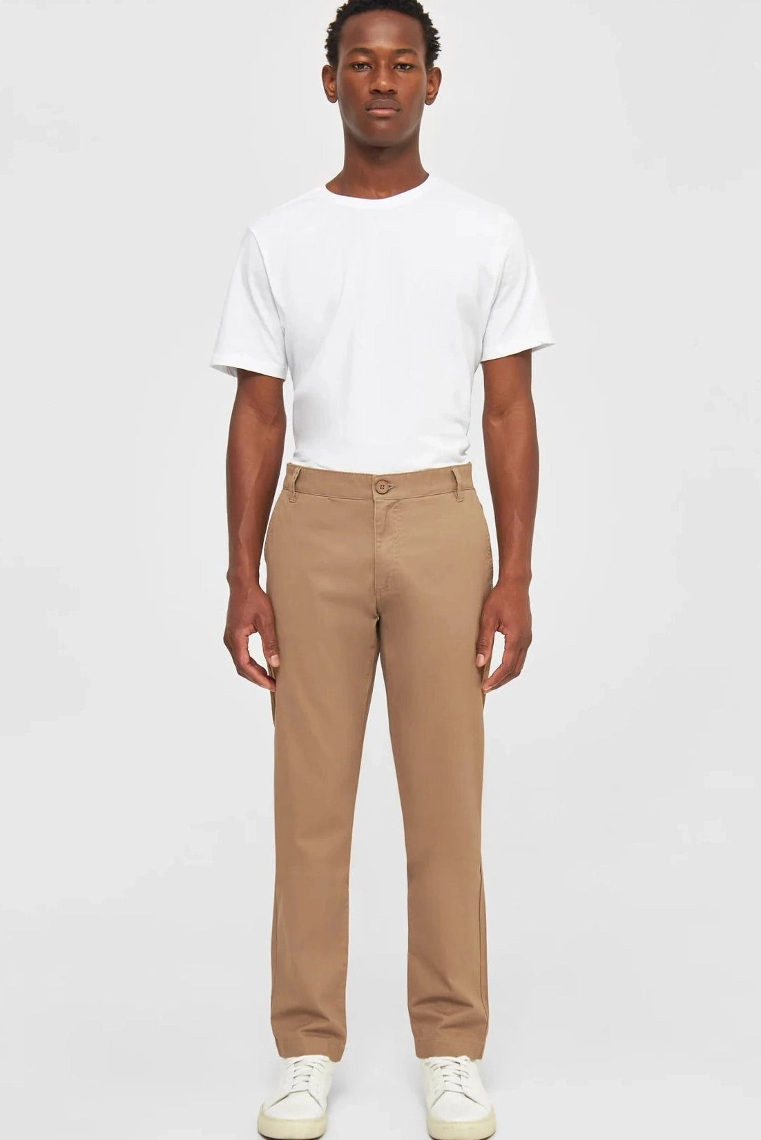 KNOWLEDGE COTTON - Luca Slim Twill Chino Pants - Tuffet - BACKYARD