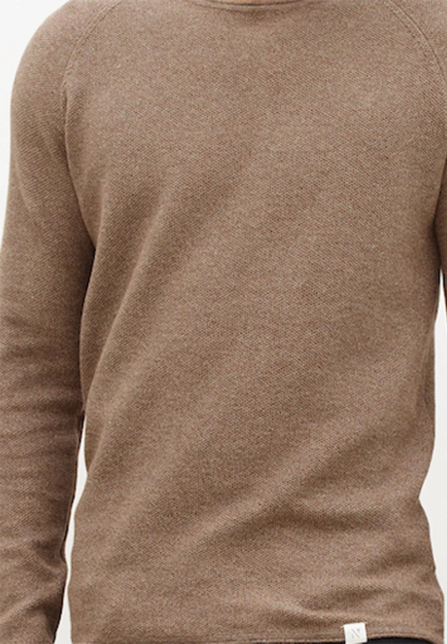 NOWADAYS - Honeycomb Crew Neck - Chicory Coffee - BACKYARD