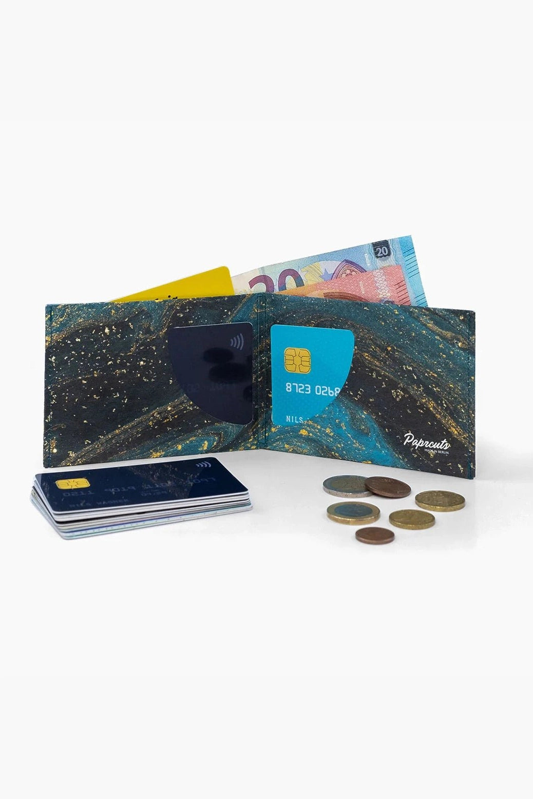PAPRCUTS - RFID Portemonnaie - Saphire Marble - BACKYARD