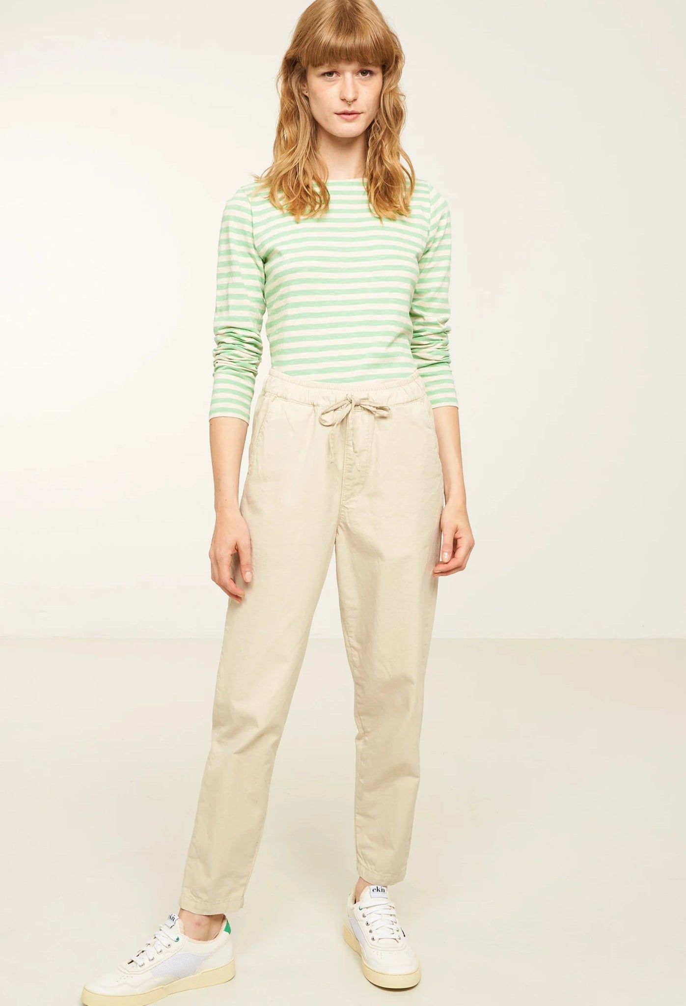 RECOLUTION - Iris Stripes - Sage Green - BACKYARD