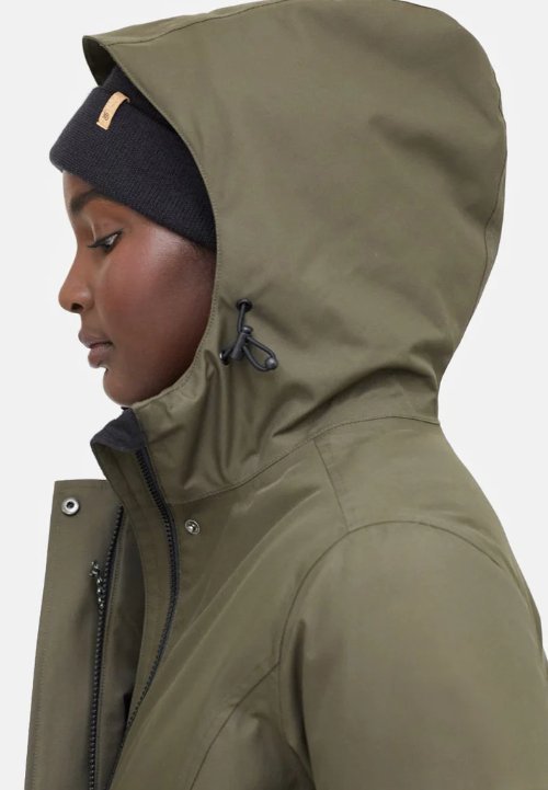 TENTREE - W Daily Parka - Black Olive Green - BACKYARD