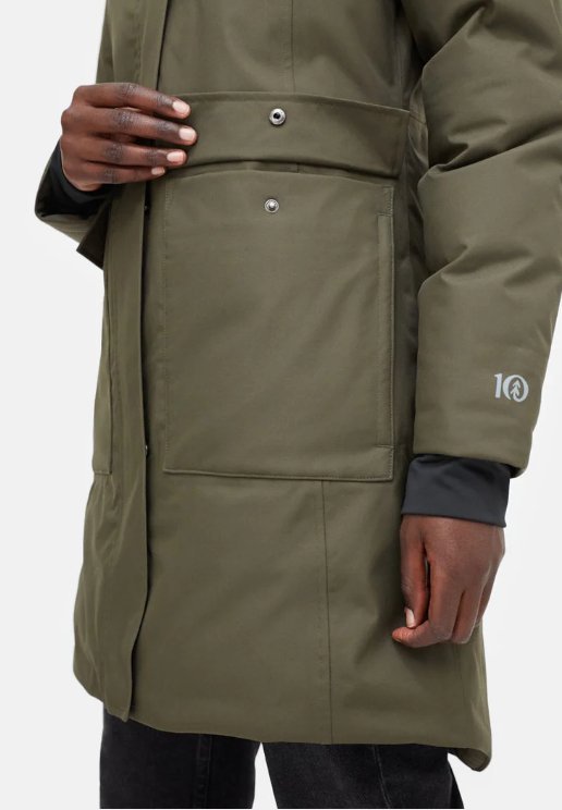 TENTREE - W Daily Parka - Black Olive Green - BACKYARD